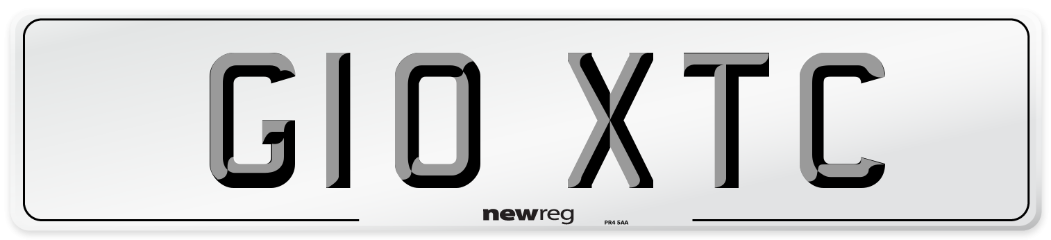 G10 XTC Number Plate from New Reg
